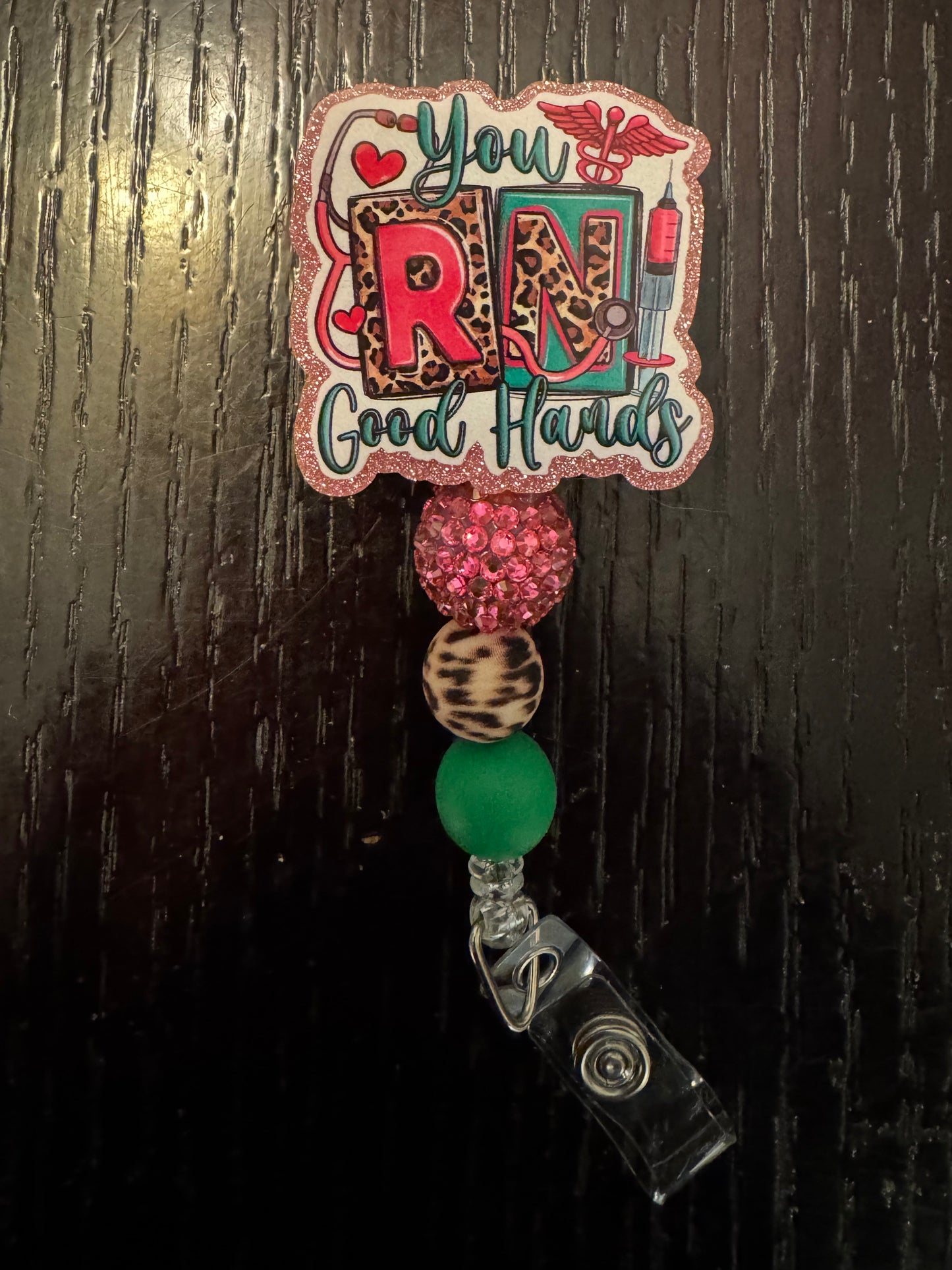You RN good hands badge reel