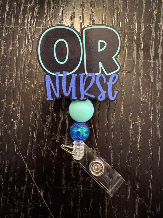 OR Nurse badge reel