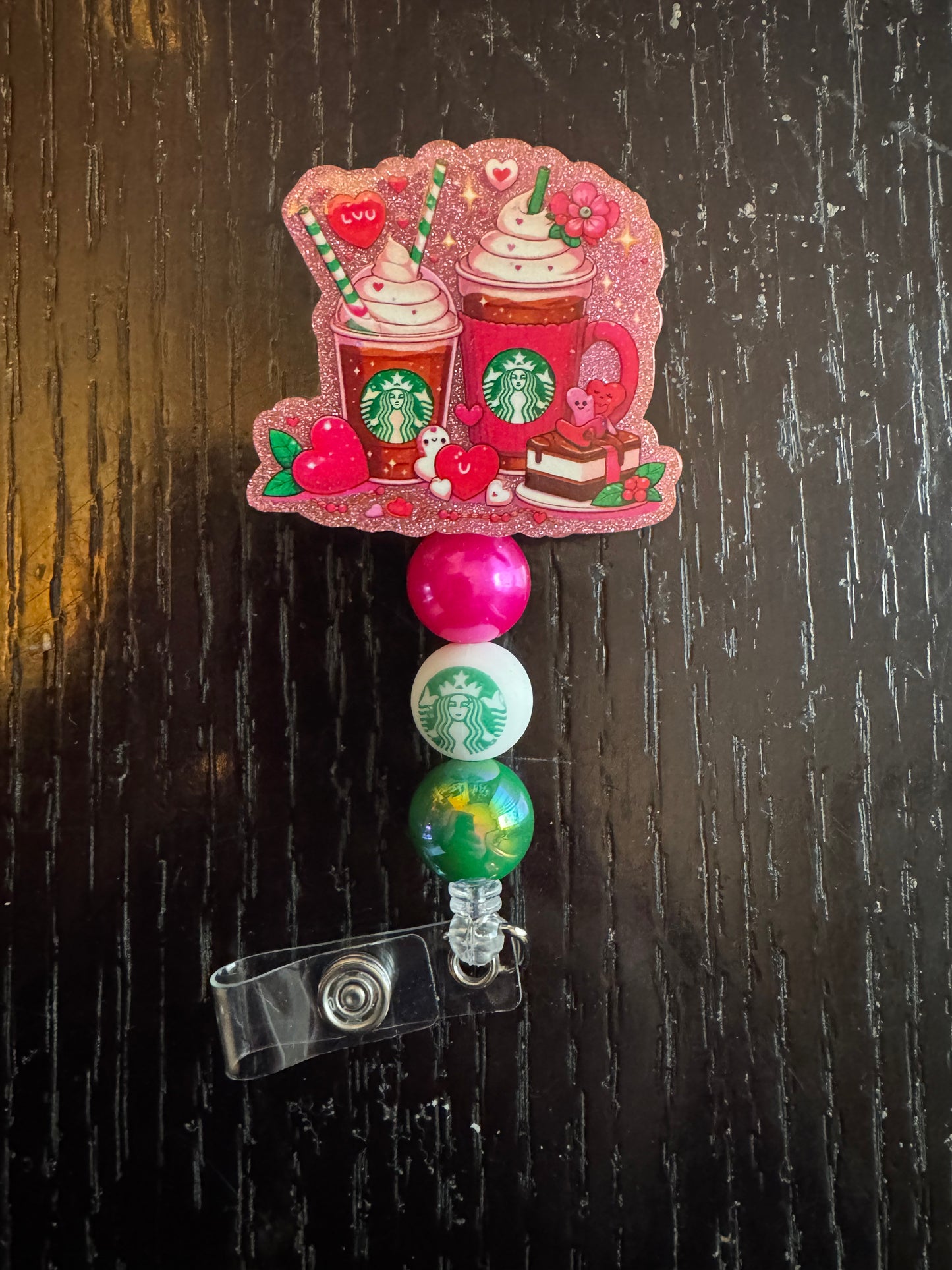 Starbucks valentine badge reel