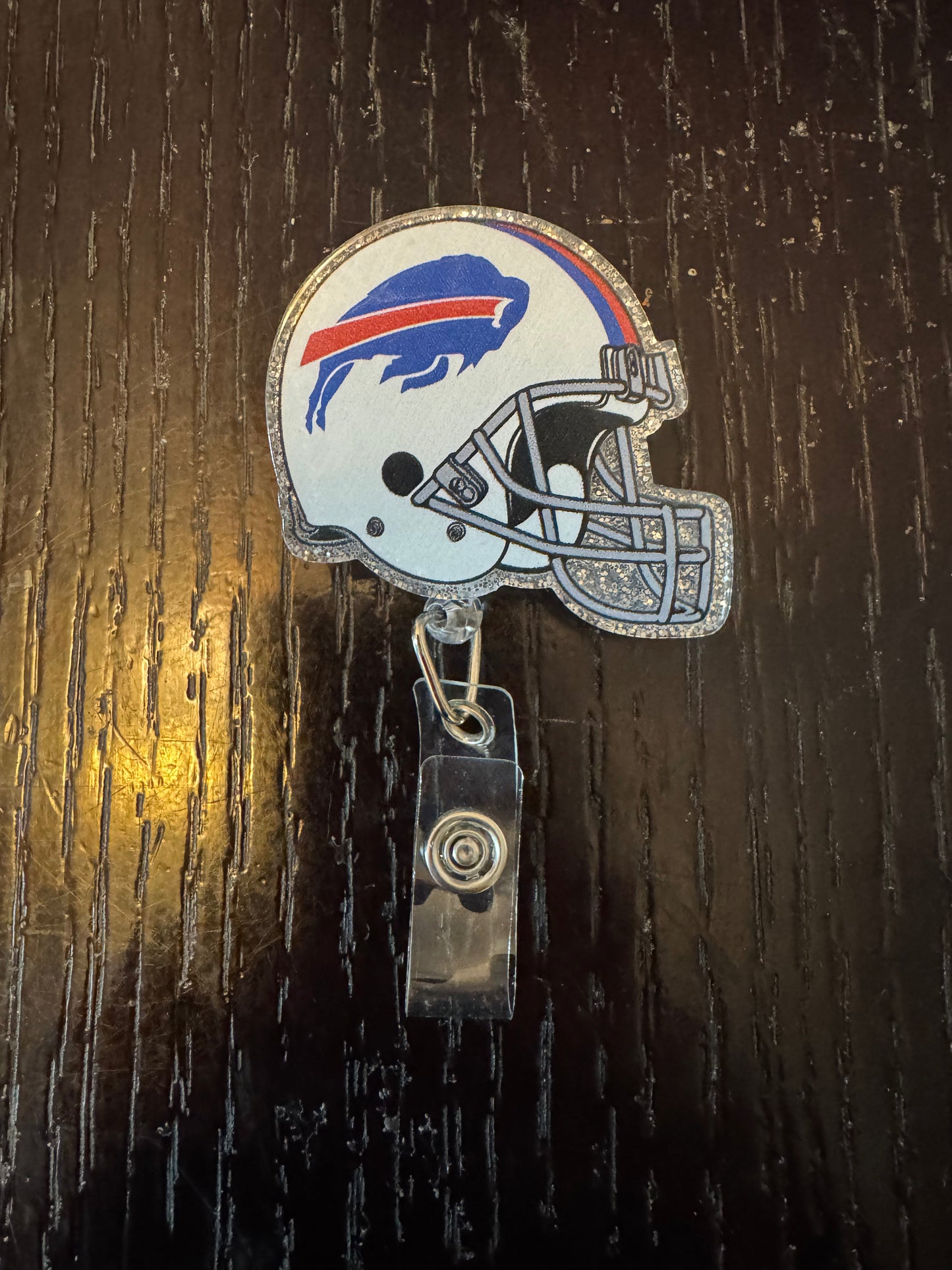 Buffalo Bills helmet badge reel
