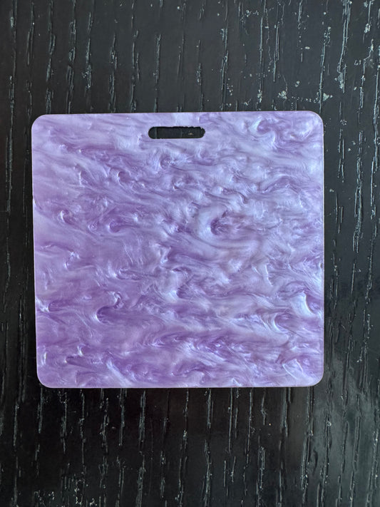 Blank purple marble badge buddy