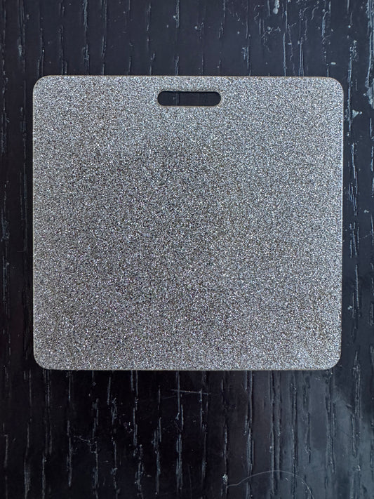 Blank champagne gold badge buddy