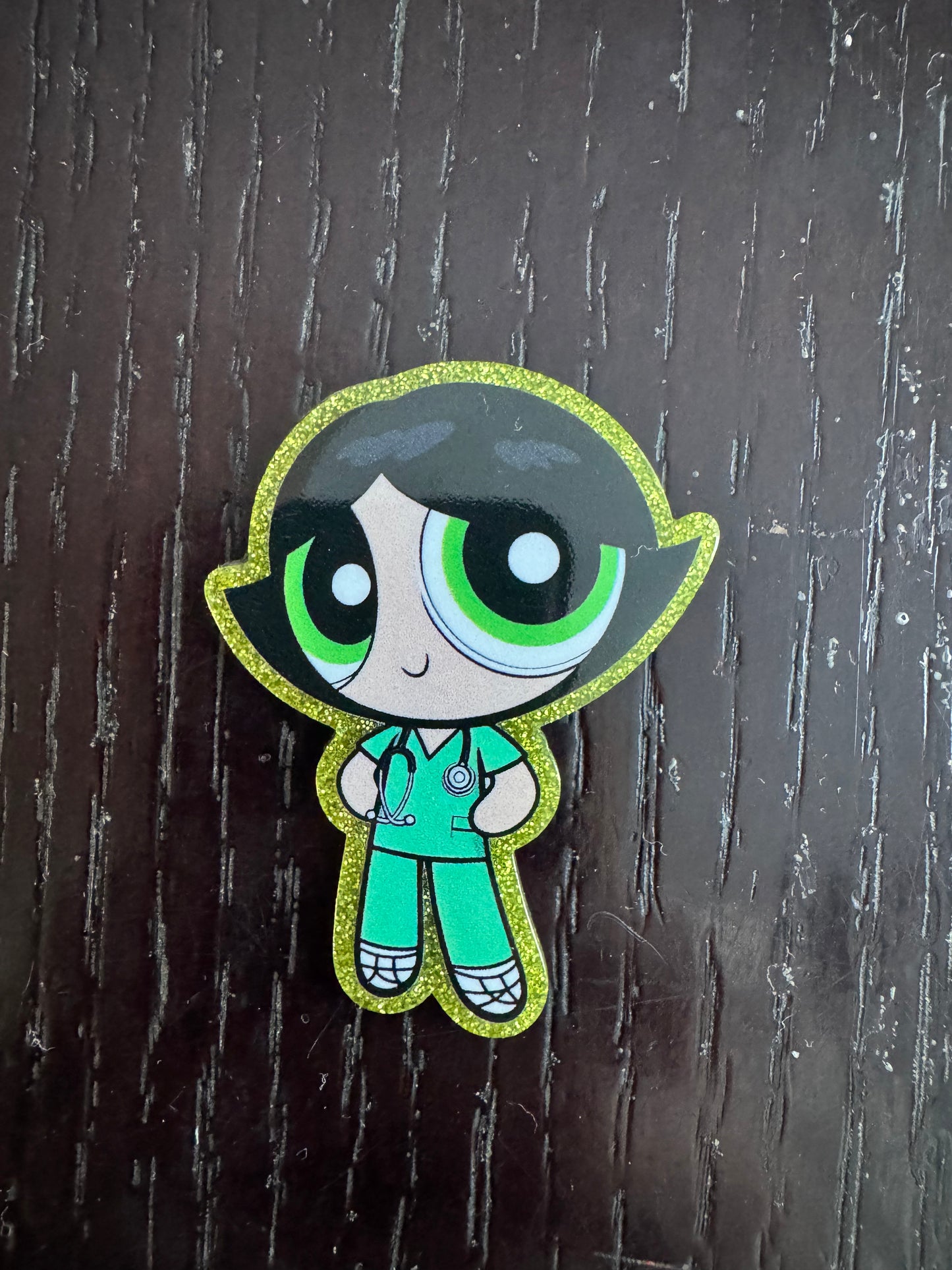 PPG Buttercup Nurse badge reel