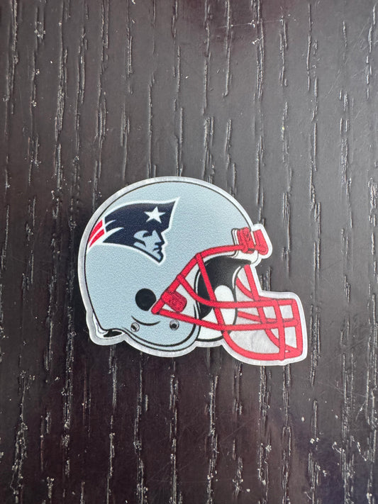 Patriots helmet badge reel (no glitter)