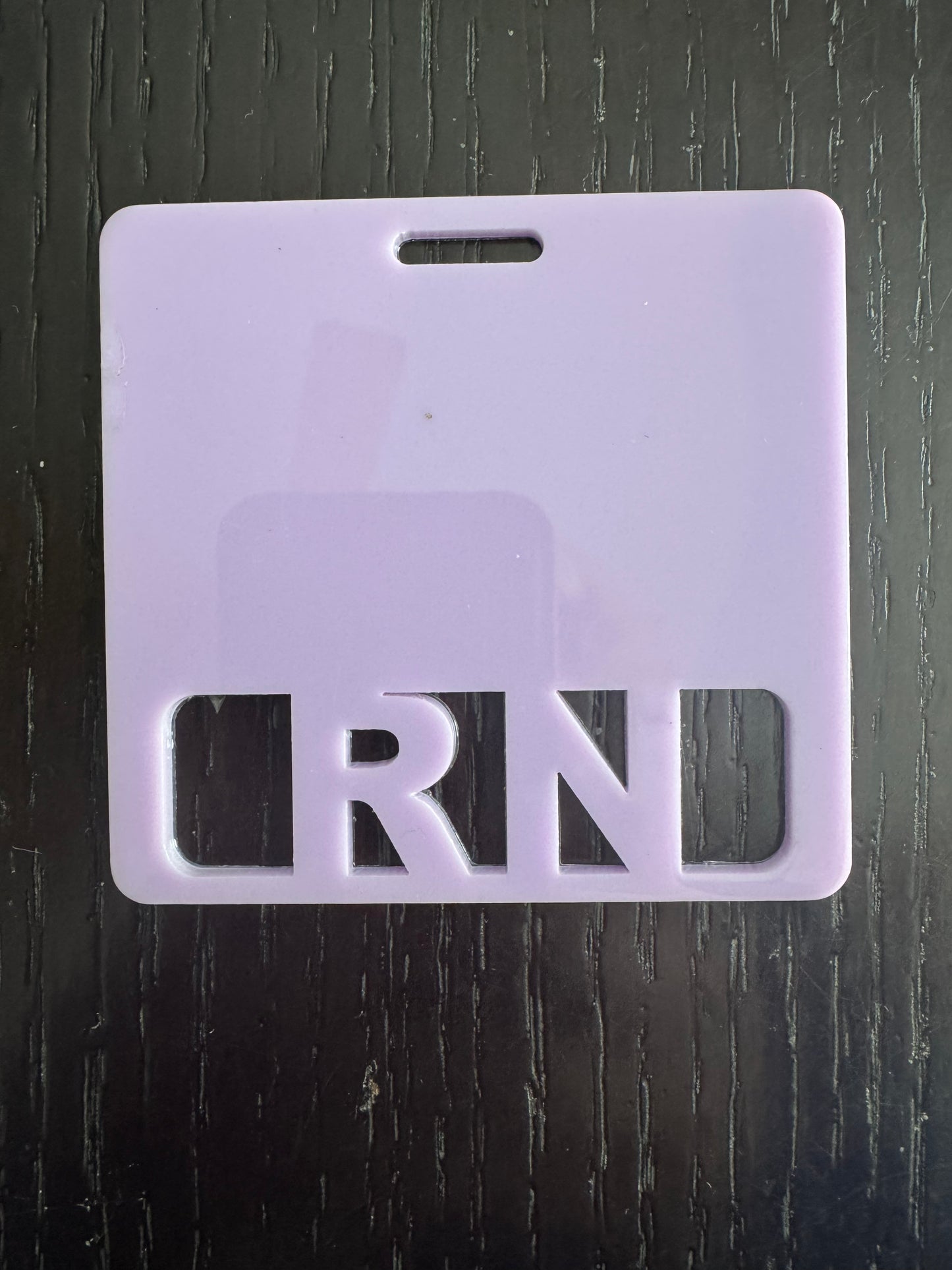 RN badge buddy light purple