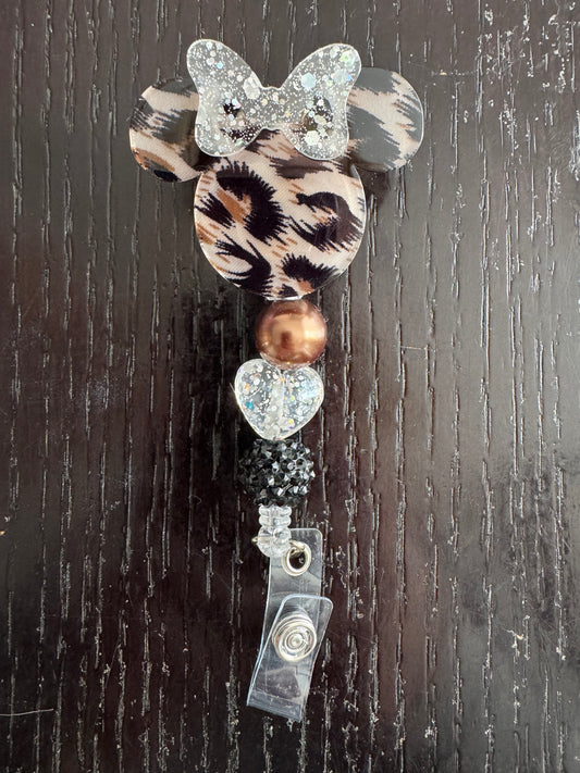 Minnie head badge reel