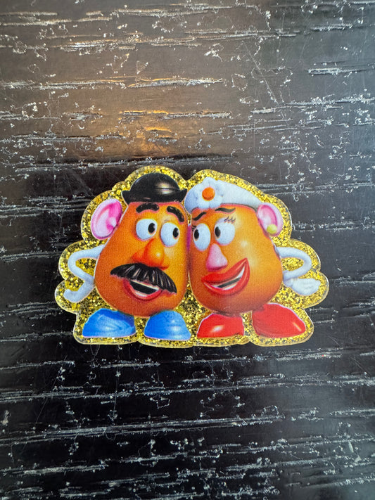 Mr & Mrs Potato Head badge reel