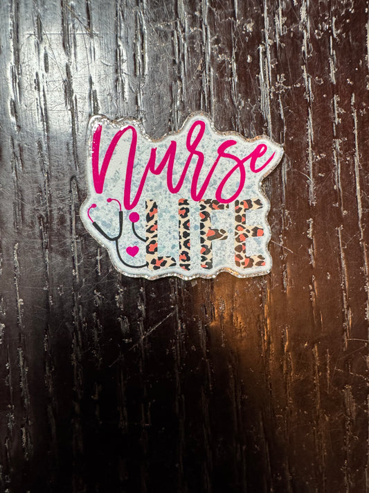 Nurse life badge reel