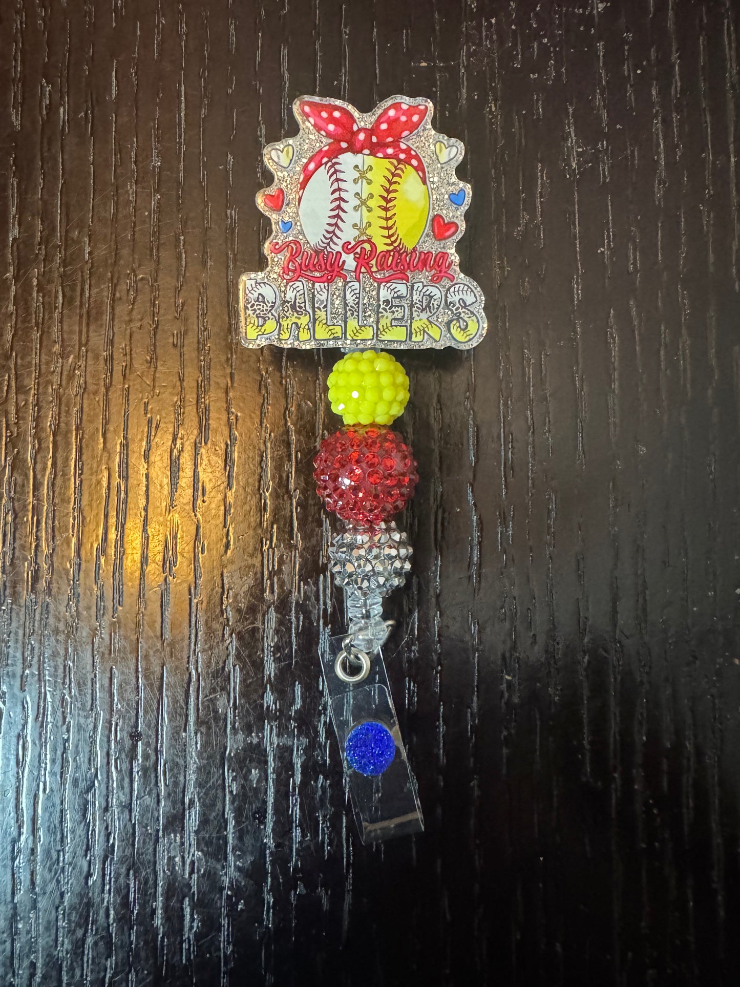 Busy raising ballers badge reel