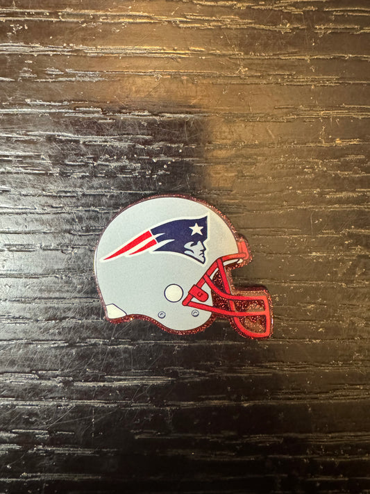 Patriots helmet badge reel