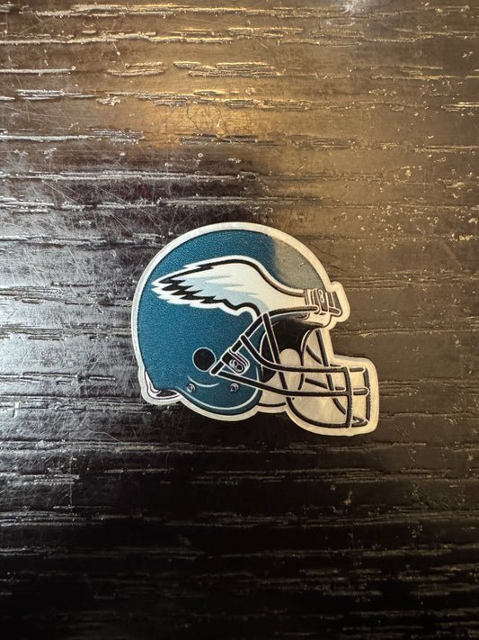 Eagles helmet badge reel (no glitter)