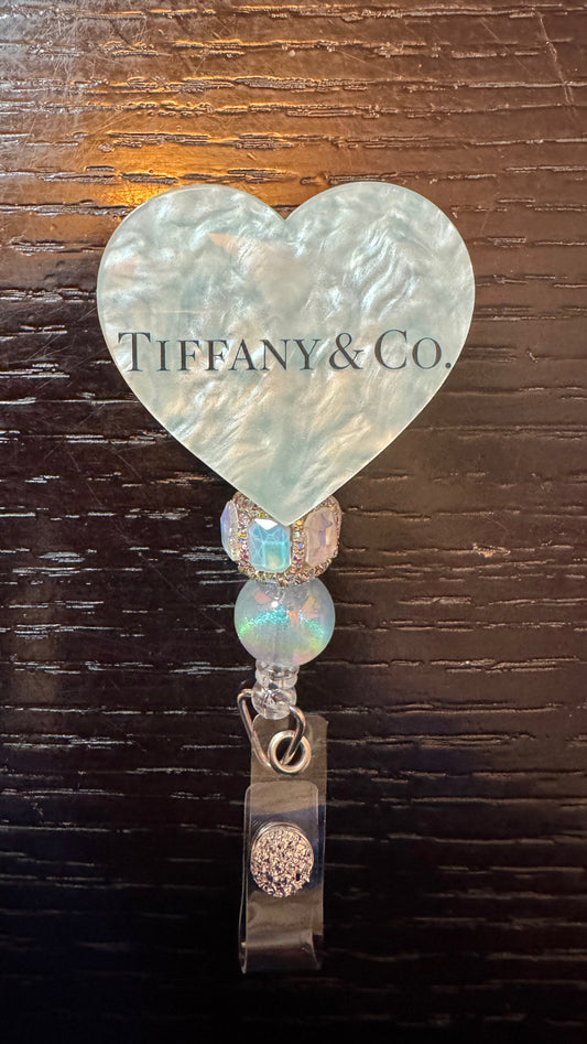 Tiffany & Co. heart badge reel