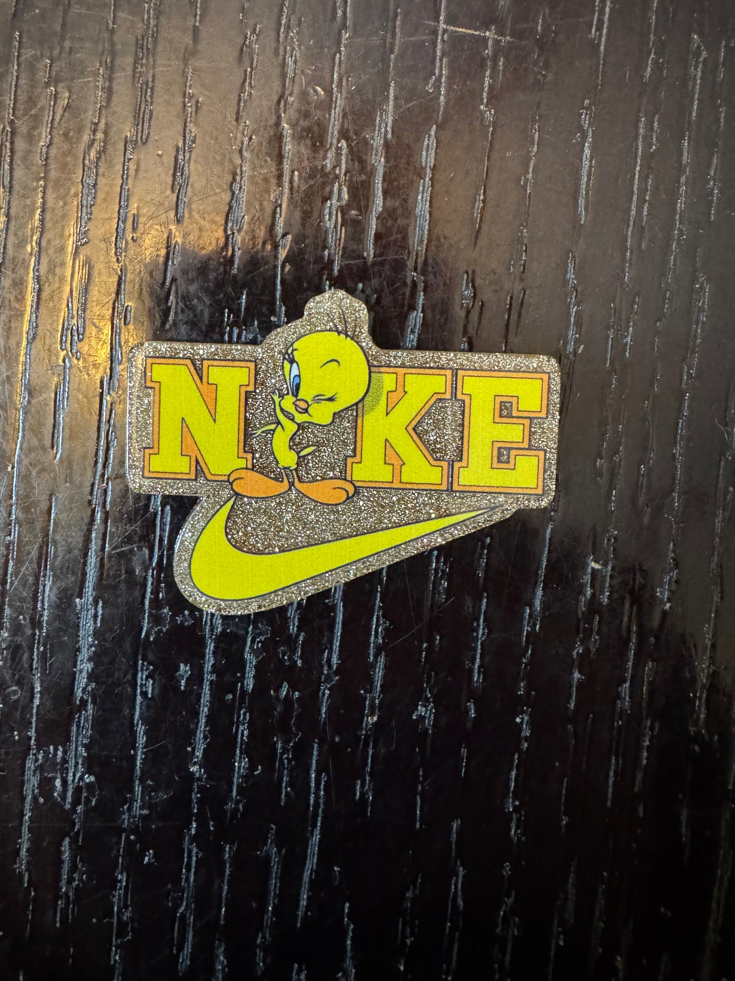 Tweety Nike badge reel