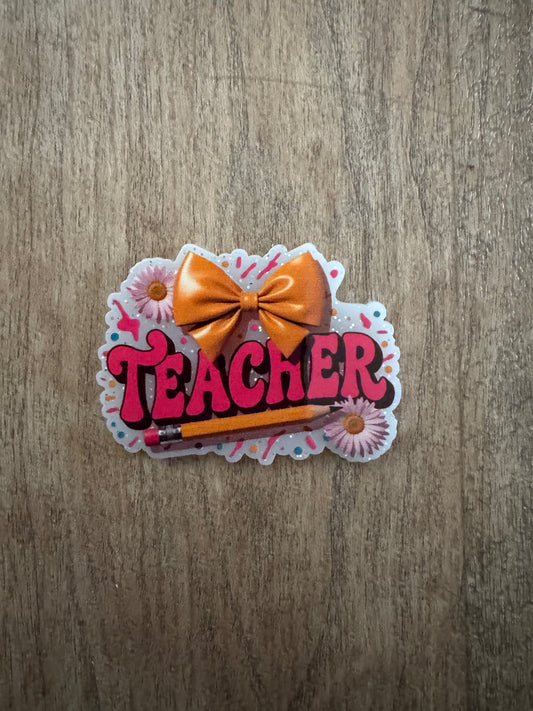 Teacher badge reel