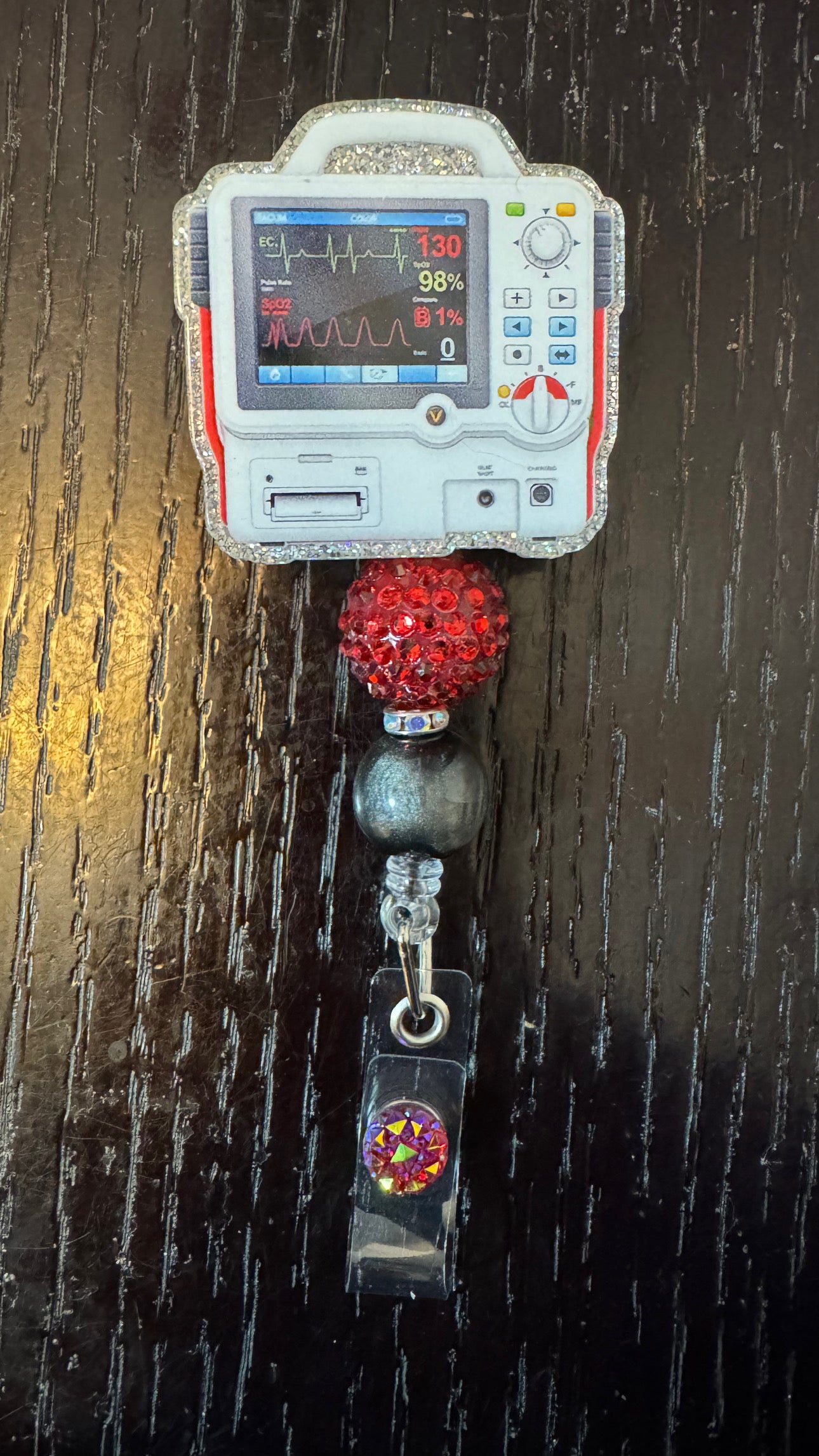 Nursing monitor badge reel