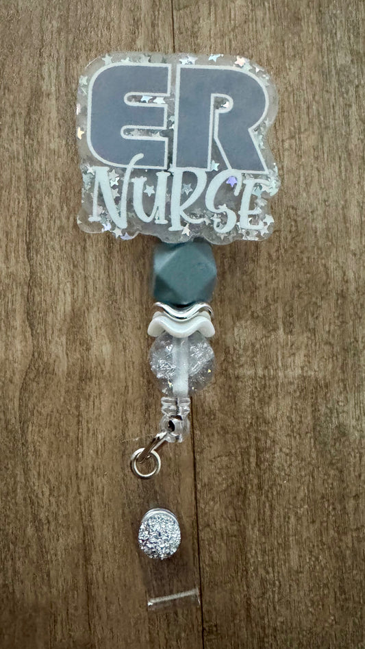 ER Nurse badge reel