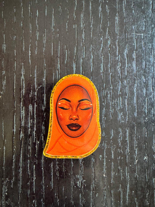Woman badge reel