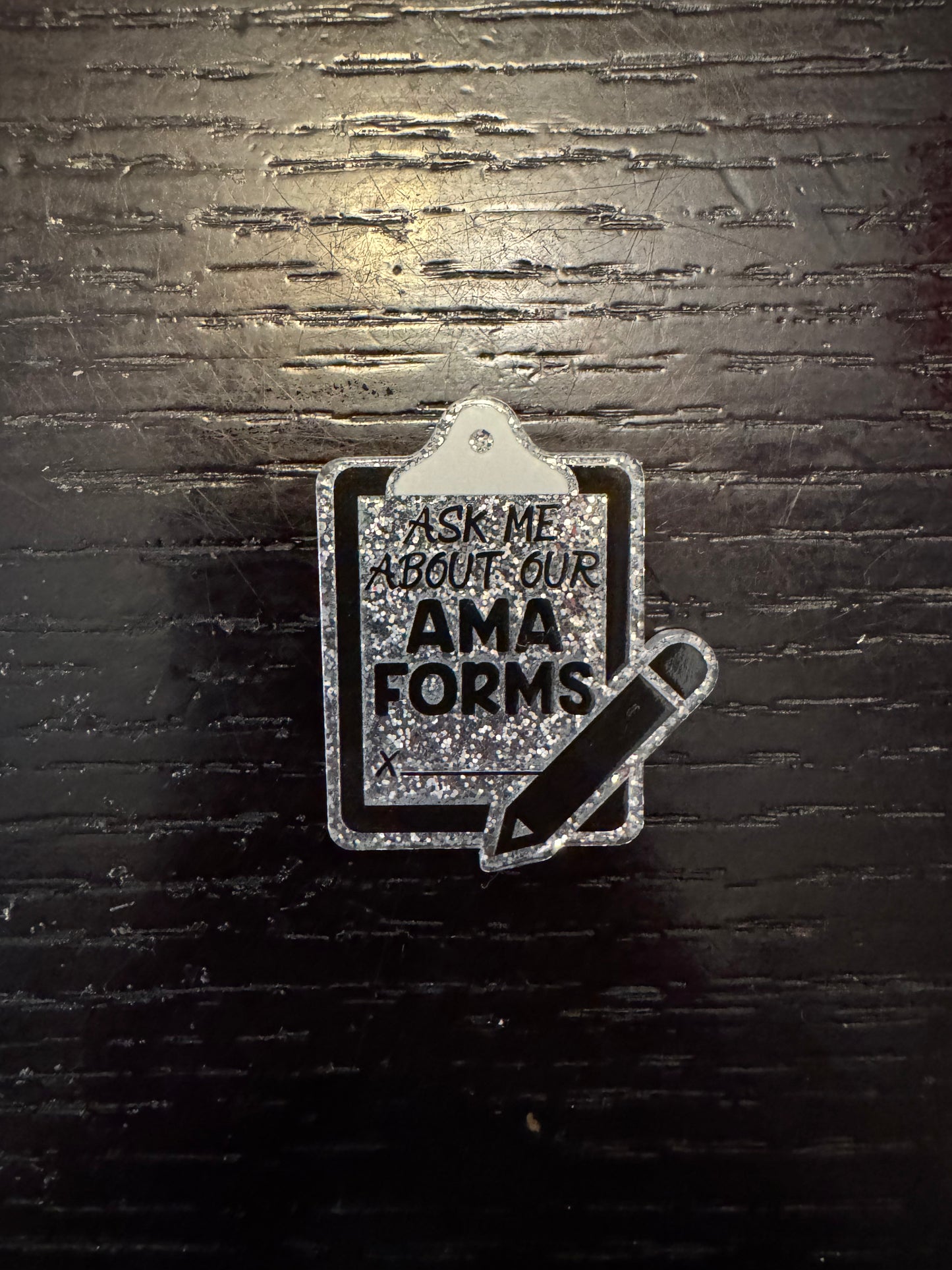 Ask me about our AMA forms badge reel