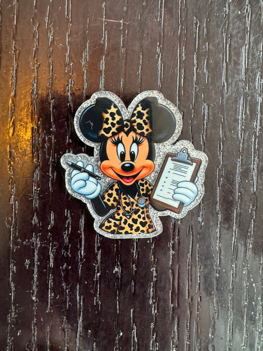 Minnie nurse badge reel