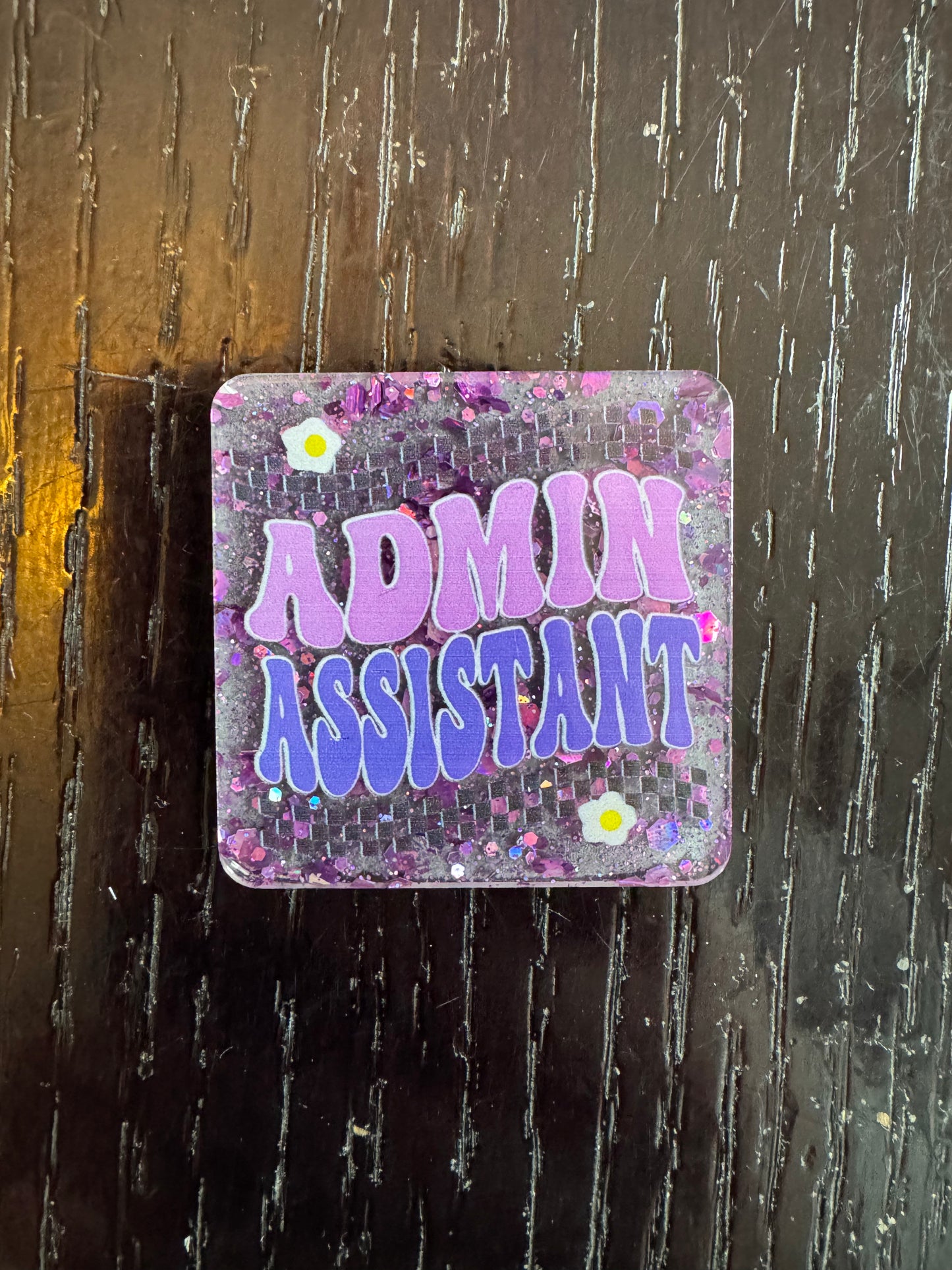 Administrative assistant badge reel