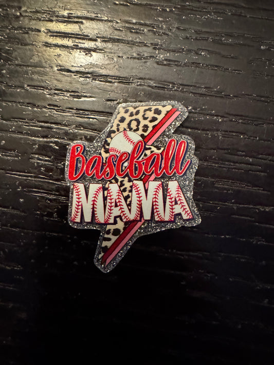 Baseball Mama badge reel