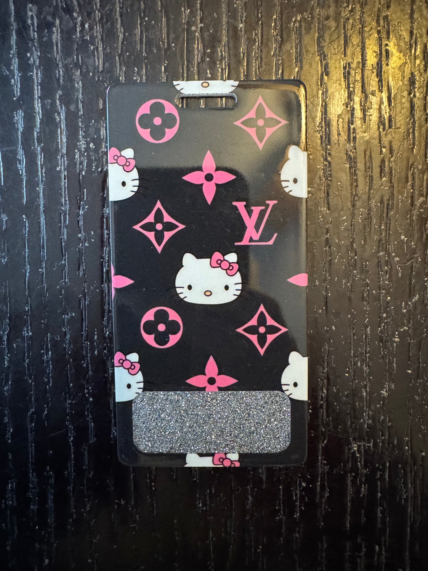 Hello Kitty LV vertical badge buddy