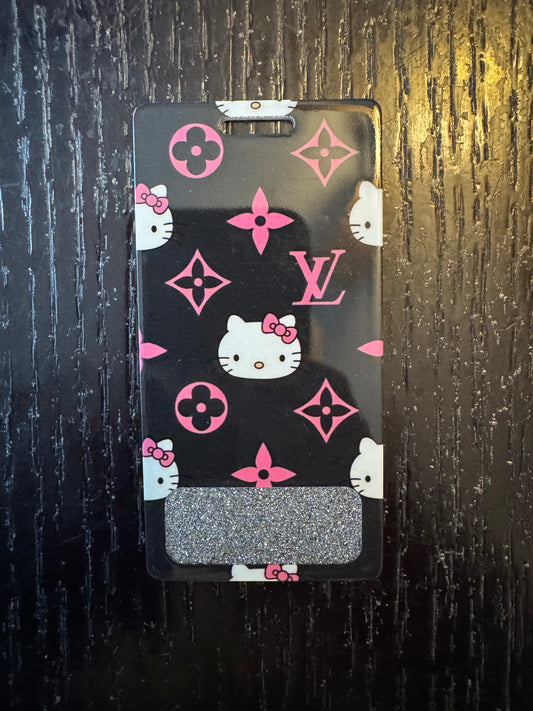 Hello Kitty LV vertical badge buddy