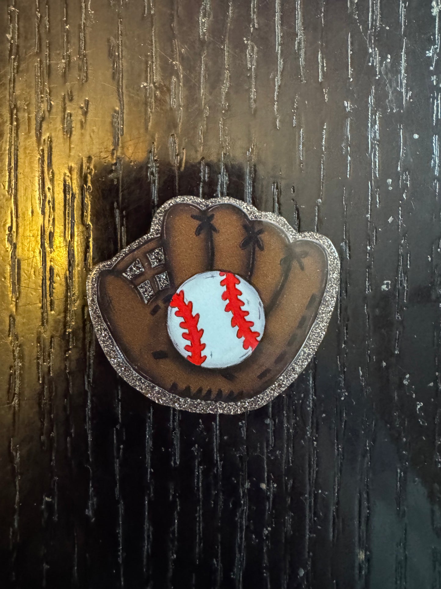 Baseball badge reel