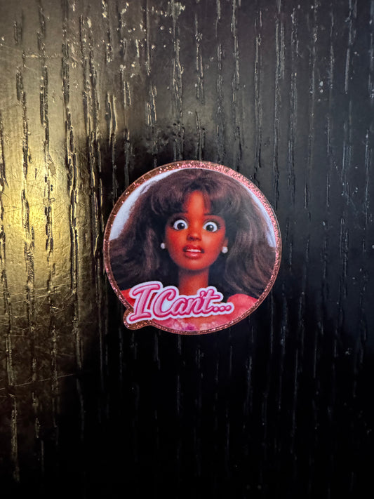 Barbie badge reel