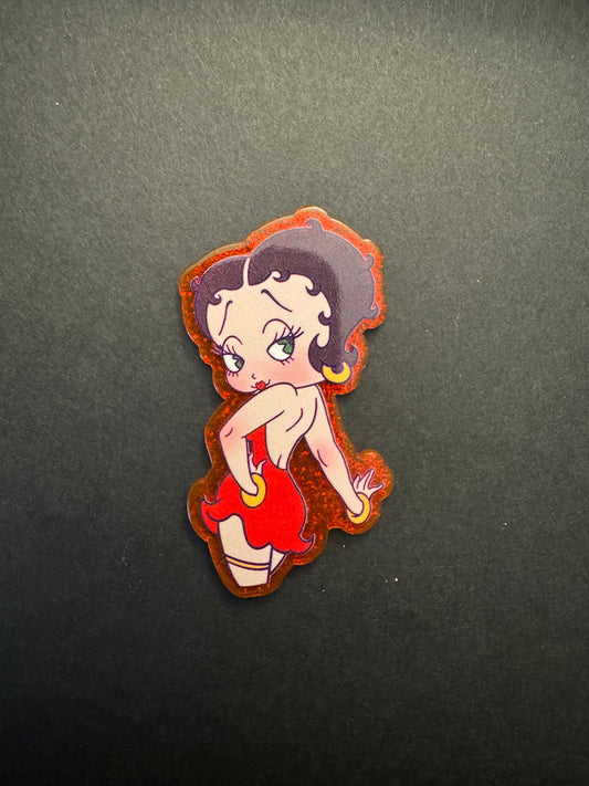 Betty Boop badge reel