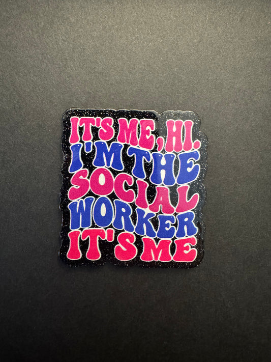 Social worker badge reel